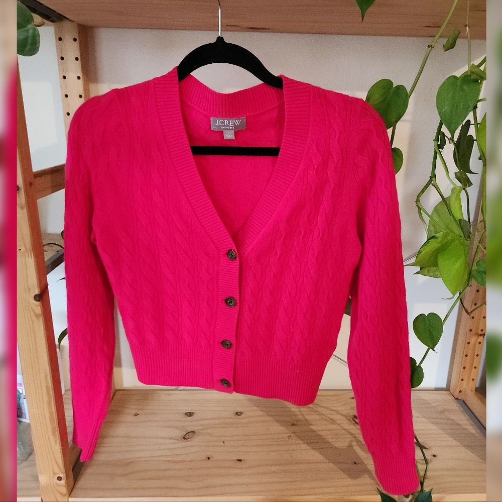 Cashmere cropped cardigan